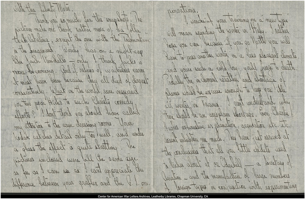 two-page handwritten letter
