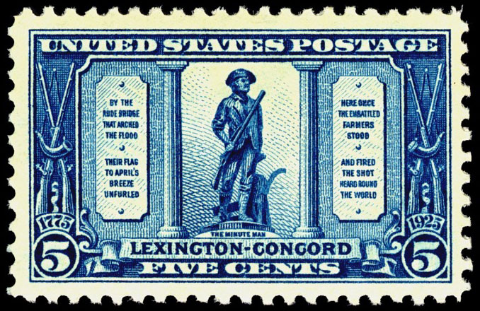 Lexington Concord Mint Very Fine Set of Three Stamps Postage Stamps Scott  617-19 on eBid United States