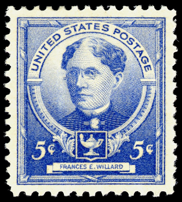 5-cent ultramarine Frances E. Willard stamp