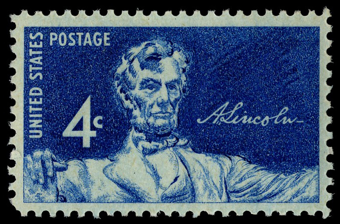 Sello de Abraham Lincoln de 4 centavos