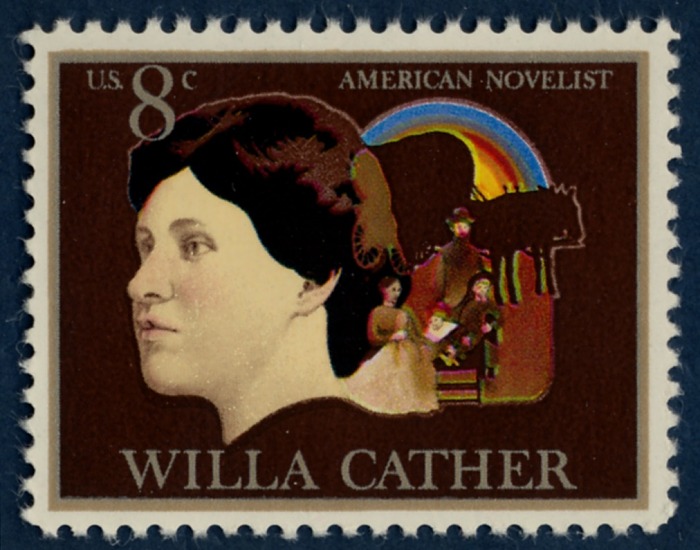 Sello Willa Cather de 8 centavos