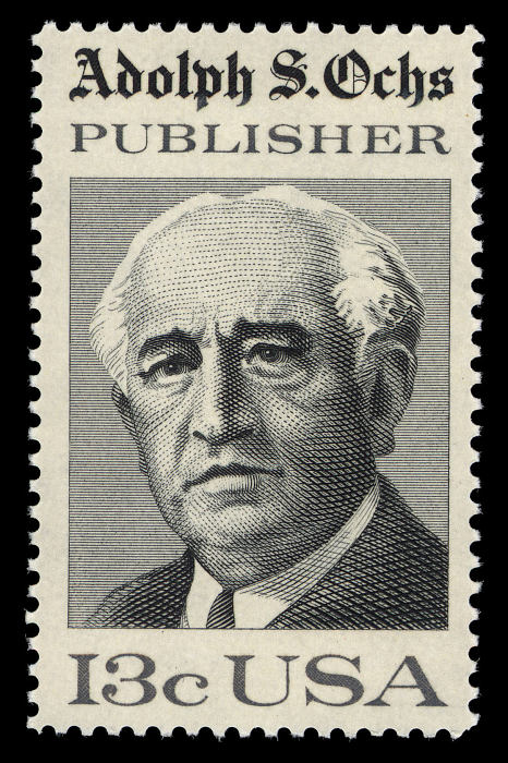 Adolph S. Ochs Issue  National Postal Museum