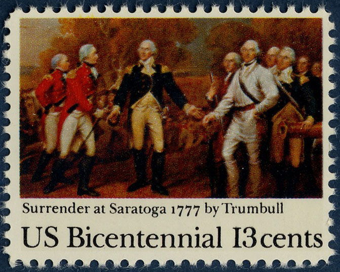 American Bicentennial Issue Surrender at Saratoga National