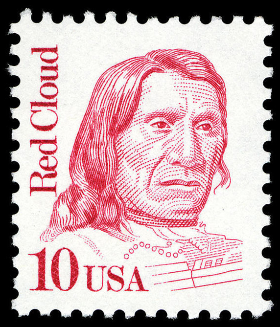 10-cent Red Cloud stamp
