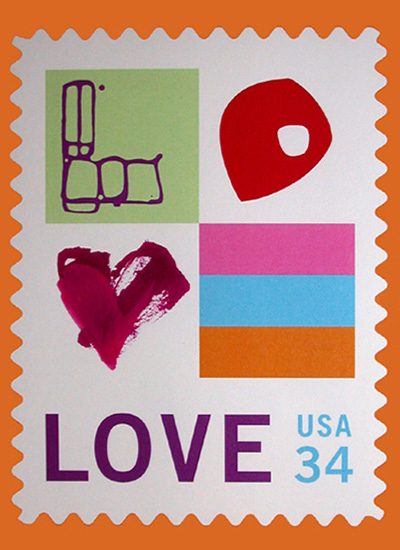 A 2002 Love stamp variation