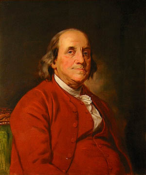 Painting of Benjamin Franklin