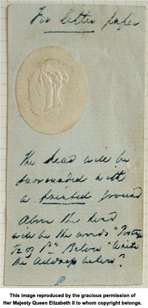 British India Handwritten Paper Letter Queen Victoria Stamp