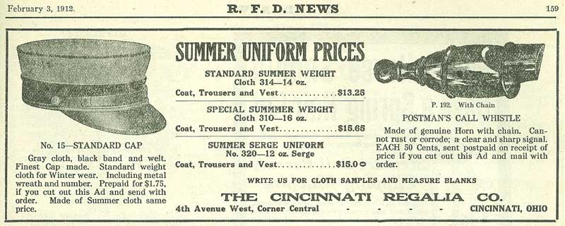 Cincinnati Regalia Company advertisement