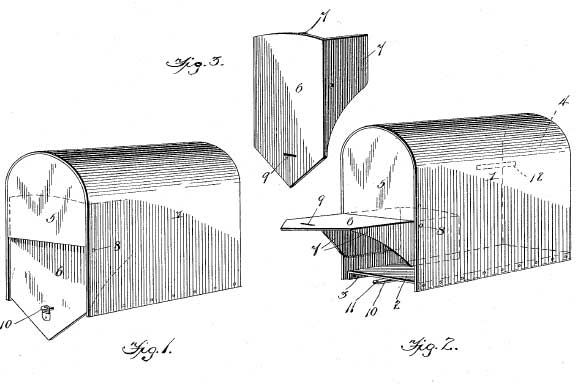 CG Folsom Company mailbox patent