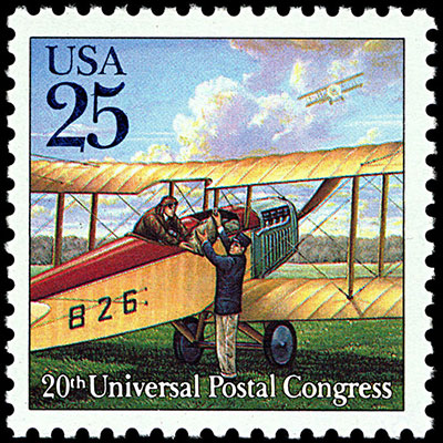 US STAMPS US 6 C TWIN MOTOR TRANSPORT AIRMAIL SCOTT C25 1941