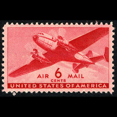 Cross-country Flight .. PREMIUM .. Unused Vintage US Postage Stamps .. Mail  5 Letters. San Francisco, New York City, WWII Planes, Aviation 