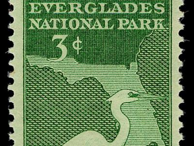 10 Vintage Florida Postage Stamps Unused Three Cent Vintage 1947 Stamps The  Everglades Great White Heron Florida Stamps for Mailing