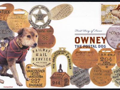 Owney First Day Cover Art National Postal Museum