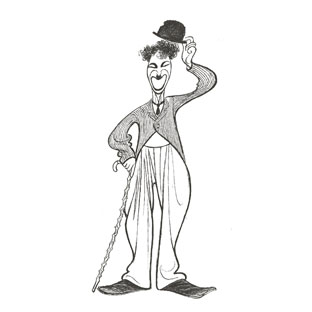 Drawing of Charlie Chaplin