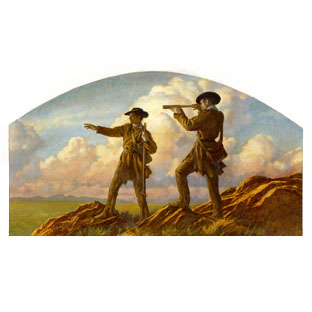 Painting of Meriwether Lewis and William Clark