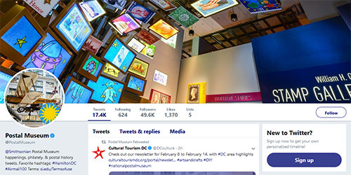 Twitter page screenshot